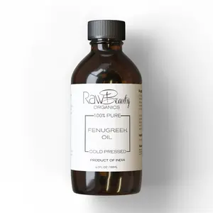 Raw Beauty Organics + Pure Fenugreek Oil 100% Pure Cold Pressed for Skincare and Comfort