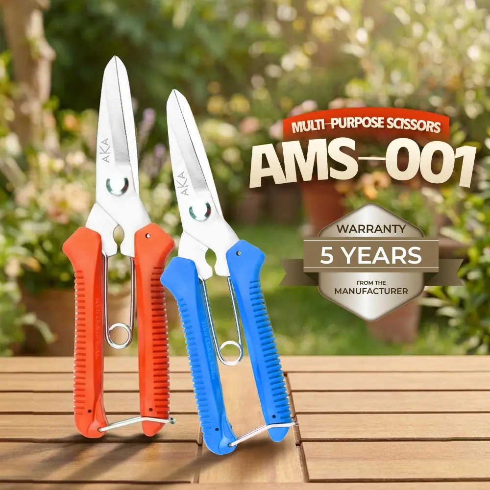 [5-Year Warranty] AMS-001 Multi-Purpose Scissors for Pruning and Electrical Work