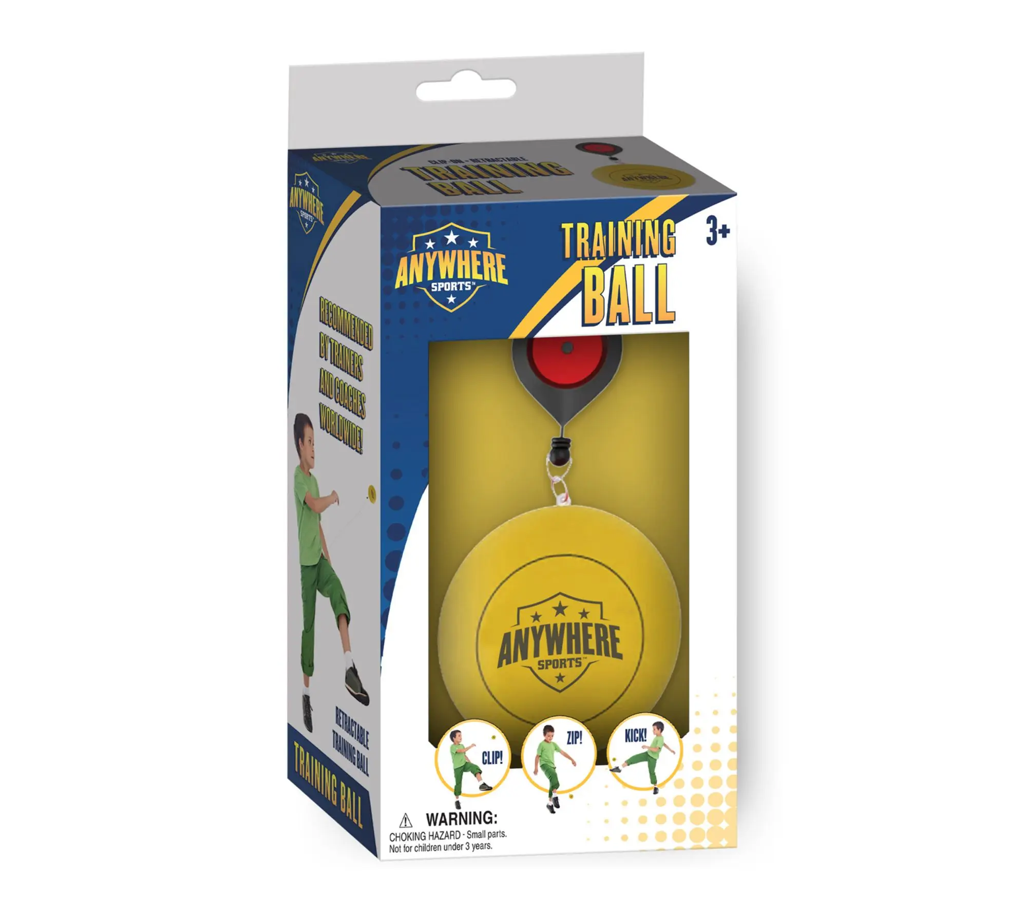 Anywhere Sports Training Ball 3 In 1 Leash ClipOn