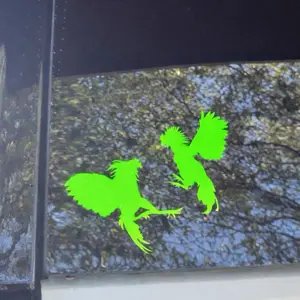 Roosters Vinyl Car Decal Custom Colors Waterproof Weather Resistant Easy Apply Remove Multiple Sizes Available