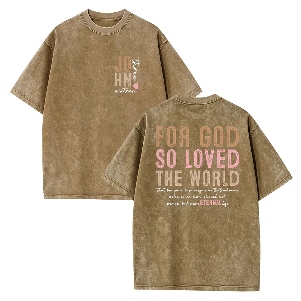 Washed T-shirt-Coffee
