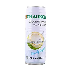 CHAOKOH 100% Natural Coconut Water 520ml - Zero Sugar, Zero Additives, Refreshing Thai Taste