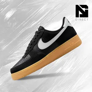 Nike Air Force 1 Low '07 LV8 Black Summit White Gum– Men's Lifestyle Sneakers – Shoes For Man -Vintage-Spring & Summer-Inspired Running Shoes, Shock-Absorbing Comfort, Gym To Streetwear Casual Wear-back to school–FQ8714 004