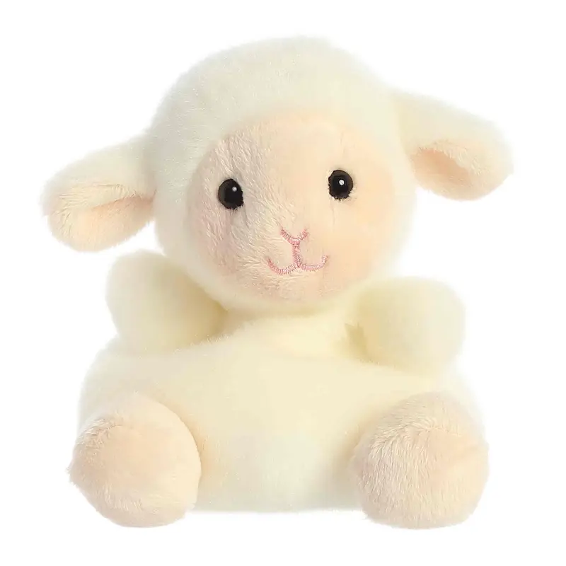 Palm Pals Adorable Woolly Lamb White Soft Plush Collectable Stuffed Animal