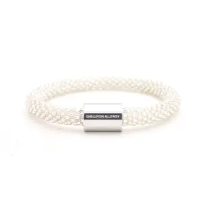 Shellfish Allergy Medical Alert Bracelet - Extended 8" Shellfish Allergy Medical Alert Bracelet - Extended 8"
