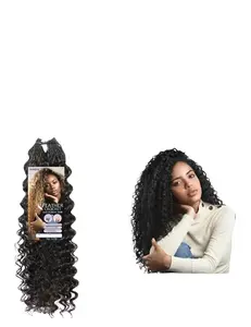 FEATHER CROCHET 100% HUMAN HAIR DEEP WAVE.