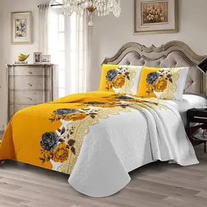 King Size LILIANNA LUXURY BENDING QUILT SET