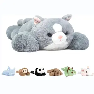 【Gary Cat】Niuniu Daddy 26" | 5LB Sloth Weighted Stuffed Animals for Adults Kids, Large Brown Sloth Weighted Lap Animal Plush Toy, Giant Body Pillow with Bag Stickers as Gift for Christmas Birthday Holidays