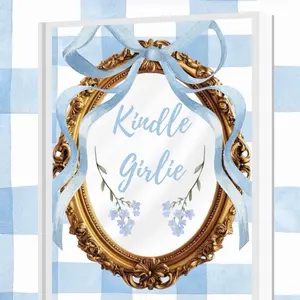 Blue Bow Kindle Insert