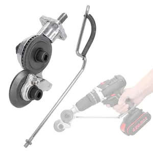 Multifunctional Electric Drill Plate Cutter, Multipurpose Sheet Cutter, High Speed Rotor Electric Nibbler for Cutting, Power Tool Accessories, Hardware