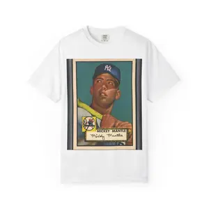 Mickey Mantle Vintage Baseball Card T-Shirt | Retro Sports Tee