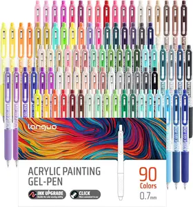 Gel Pens For Coloring, Retractable Colored Pens for Black Paper & White Paper, 0.7mm Fine Point Colorful Pens for Coloring, Writing, Drawing, Journaling, Note Taking, School, Office, Home