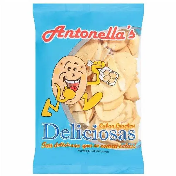 8 oz Artisanal Cuban-Style Saltcookie Snacks, Handmade Salty-Savory Biscuits for On-The-Go Munching