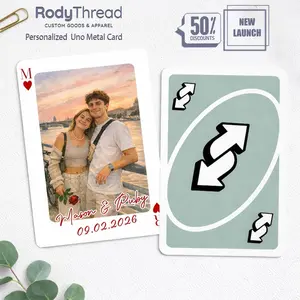 [Flash Deals] RodyThread Personalized Metal Wallet Insert Card, Custom I Love You More Uno Reverse Card For Couples, Custom Photo Wallet Card, Anniversary Gift For Boyfriend, Valentine's Day Gift, Love You More Reverse Card, Unique Couple Keepsake