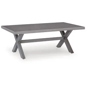 Half Moon Beach - Rectangular Cocktail Table - Gray