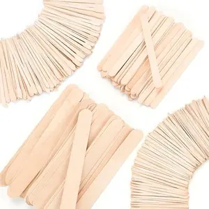 4 Styles 500 Pcs Waxing Sticks Assorted Wax Applicator Sticks, Waxing Sticks for Wax, Body Face Waxing Sticks, Wax Applicator Stick Wood Popsicle Sticks, Small Medium Large Sizes, Waxing Sticks Bulk for Legs Face Body