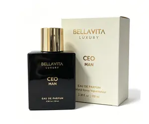 Bellavita Luxury CEO MAN Eau De Parfum 100 Ml (3.4 Fl.Oz.) Perfume For Men Mandarin, Lemon, Lavender, And Vetiver Notes Long Lasting Men's Fragrance