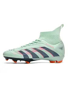 High-Top Unisex Football Cleats with Tpu Nails, Anti-Slip Design, Durable All-Year Use, Ideal for Lawn Training and Sports Matches
