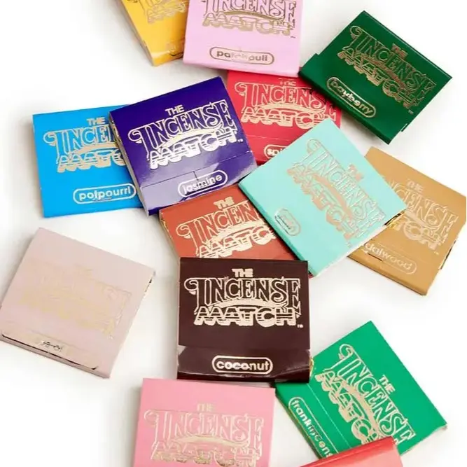 Incense Matches Assorted Scents One Book of 30 Matches The Original Choose Scent! Bathroom Car Kitchen Pocket Meditation Travel Air Freshener