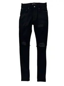 999195 Amiri MX1 Black Ribbed Denim Black