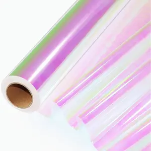82 Ft x 17 In Cellophane Roll Extra Wide Iridescent Cellophane Wrap  Baskets Wrapping Plastic for Basket, , DIY Crafts, Birthday Gifts
