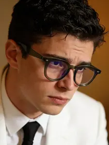 Men's Classic Round Frame Anti-Fatigue Anti-Glare Flat Glasses, Lightweight Comfortable for Work Commute, Casual Style PC Material, Blue Light Glasses