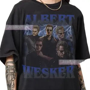 Limited Dr Albert Wesker Vintage Shirt Retro Resident Evil Gift For Woman And Man Funny Game Gifts Tee Albert Wesker 90S Bootleg T-Shirt