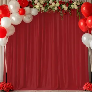Deconovo Backdrop Curtains (2 Panels, 5x10 ft) - Wrinkle-Resistant Black & White with Rod Pocket, Perfect for Photography, Weddings, Events & Holiday Decor