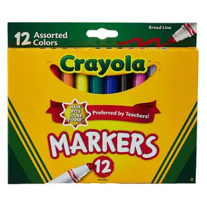 Crayola 12 Count Broad Line Markers Set