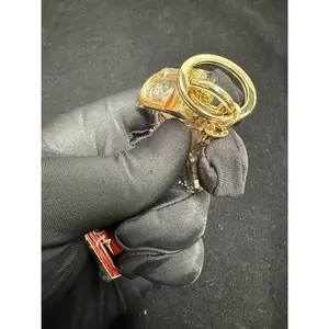 Luxury Simple Keychain, Premium Texture Key Ornament for Daily Use
