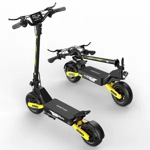 EOEOTWO GT06 1200w adult off-road electric scooter with a top speed of 28Mph,624/1123WH folding scooter with20/40miles, 11-inch off-road tire E-escooter with C-shape and front andrear suspension for commuter/off-road use