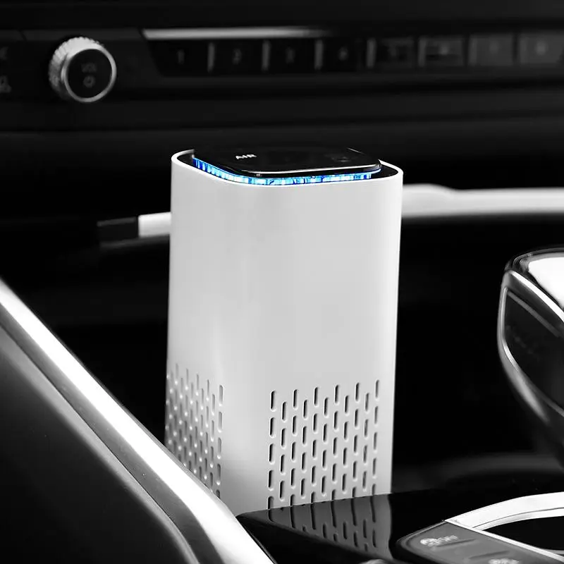 Car Air Purifier, USB Powered Portable Negative Ion Air Purifier, Small & Desktop Air Purifier For Car & Home Use