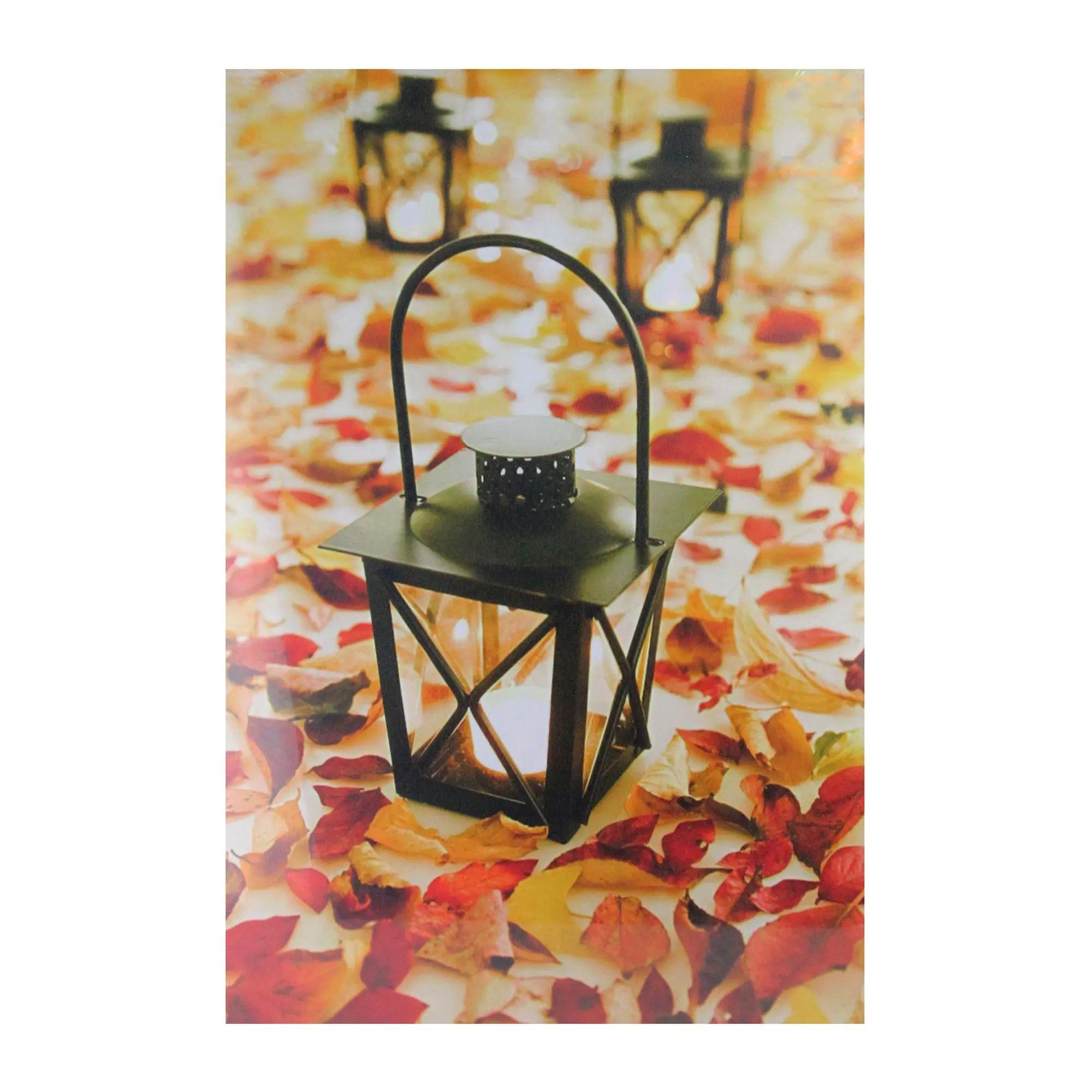 Northlight LED Lighted Fall Foliage & LanternsCanvas Wall Art