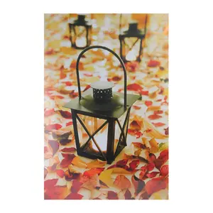 Northlight LED Lighted Fall Foliage & LanternsCanvas Wall Art