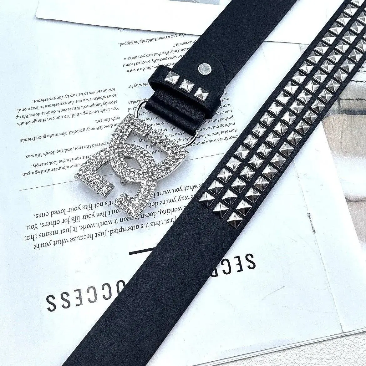 2026 Luxury Punk Belt for Women & Men – Y2K Style, Studded  display picture 3