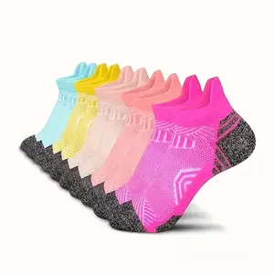 Compression Ankle Support Socks Women Moisture Wicking Cushioned Athletic Plantar Fasciitis Relief 10 Pairs