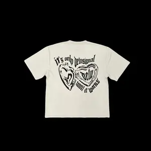Heart Locket Cropped Tee - Off-White