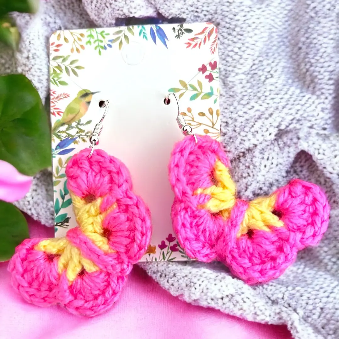 Angelic Wings Crochet Earrings