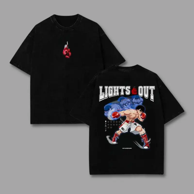 Ippo Makunouchi Hajime no Ippo Anime T-Shirt, Sweatshirt, Hoodie, Boxing Champion Graphic Tee, Vintage Cotton Manga Streetwear Top