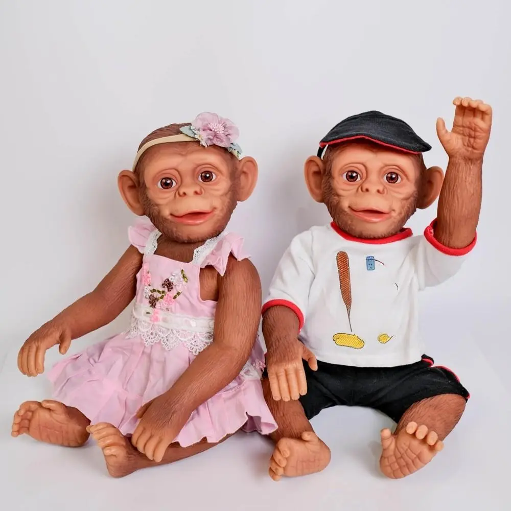 Real Look Monkey Reborn Dolls 20 inch Boy /Girl Full Body Vinyl Baby Doll Newborn Detailed Toddler Doll Toy for Ages 3+ Cute Dolls Birthday Gifts Collectors christmas new year birthday present sale