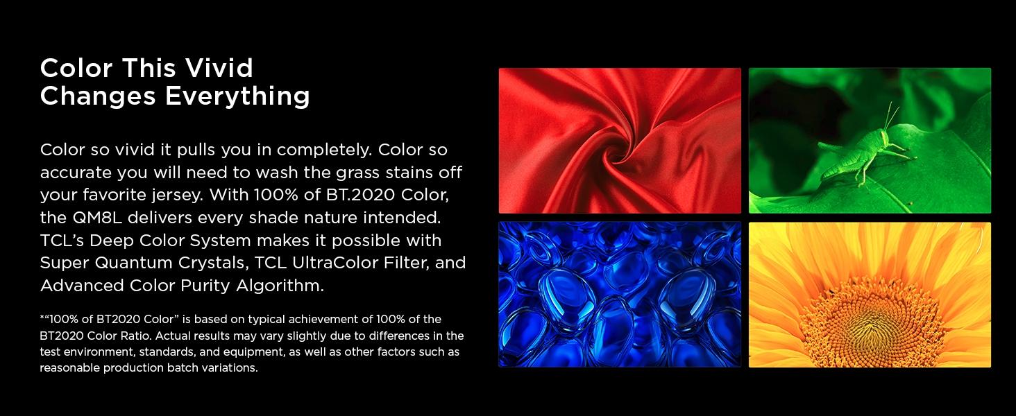 TCL QM8L Series 65‘’-98‘’ | SQD-Mini-LED QLED Smart TV | 2026 Model | 144Hz | Ultimate Color Brightness & Contrast | Google AI Bang & Olufsen | Voice Control Gaming Streaming Television tiktokshopbacktoschool