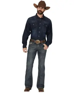 Rock & Roll Denim Men's And Men'S Boot Barn Medium Wash Bootcut Jeans - Bm0pd05565