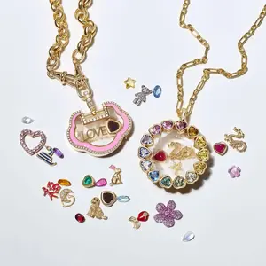 Open Pendant Necklace for Women Girls Simple Fashion DIY Accessory Necklace 2026 New Trendy Cute Choker Necklace Jewelry Gift