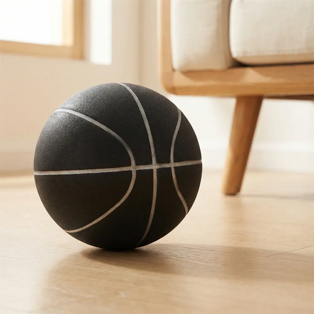 Silent Basketball Black Mamba Size 7 29.5" Quiet Indoor Dribbling Practice