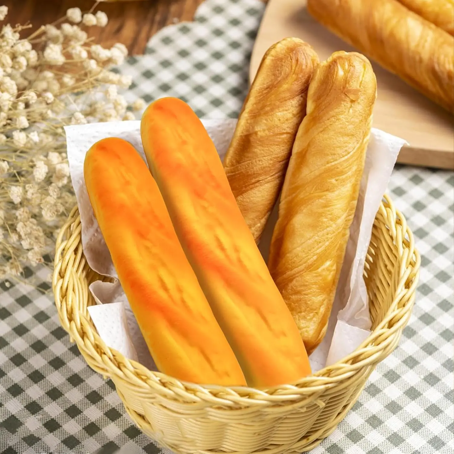 【2pack】Nee Milk Flavor Slow Rising Soft Stretchy Fidget Sensory Toy, New Squishy Bread Squeeze Toy, Anxiety Relief Stress Relief Party Favors Big Bread Squishy Toy, Birthday, Soft Foam