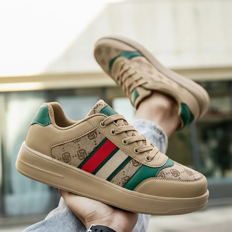 Unisex Retro Patchwork Sneakers, Breathable Casual Canvas Shoes, Versatile Low-Top Board Shoes for School & Commute, Lace Up Trainers, Trendy Style, Sports Shoes, Walking Shoes