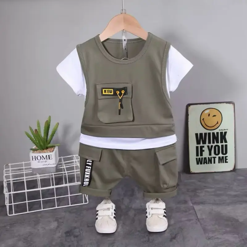 Boy's 2-Piece Casual Outfit Set for Daily Wear
