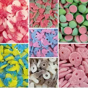 Swedish candy 1/4 lb bags - Swedish Candy Snack Vegan Veggie Skulls - Melon Bombs - Cola Pacifiers -  Watermelon Rocket Fizzy Sweets