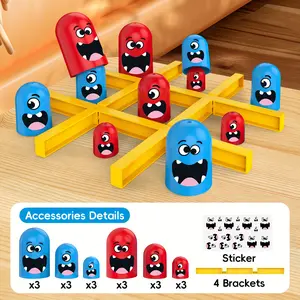 Classic Tic Tac Toe Game Set, Travel Game for Family Parties, Portable Board Game for 2 Players, Teenagers & Adults, Strategy Board Games, Party Table Game, Tabletop Games, Christmas Birthday Gift