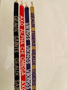 Alpha Chi Omega Sorority Beaded Purse Strap